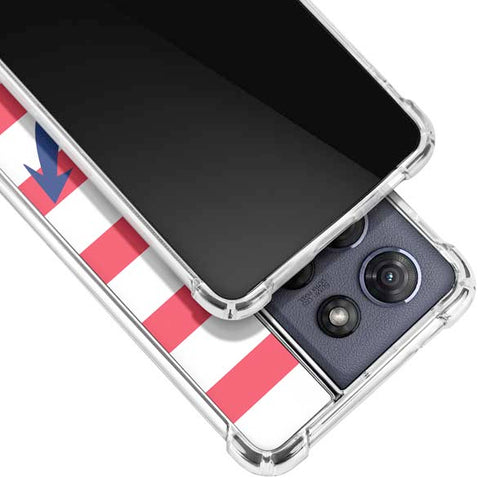 Nautical Stripes Moto G Play 5G (2025) Clear Case
